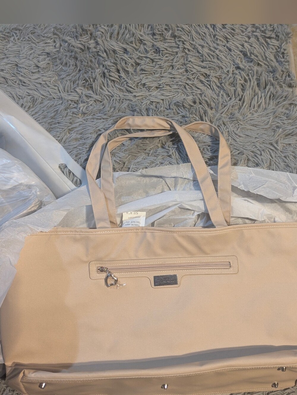 Beige Women's Tote Bag - Lightweight Everyday Carry
